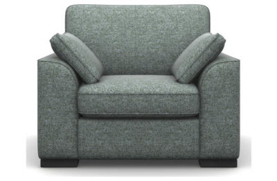 Heart of House Lincoln Tweed Fabric Chair - Duck Egg